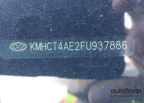 2015 Hyundai Accent Gls из США, поврежденный, VIN KMHCT4AE2FU937886